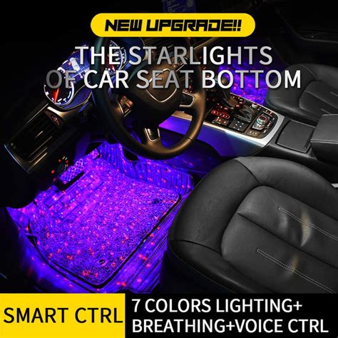 Car Atmosphere LED Light Starlights RGB kit under Seat Lighting ...