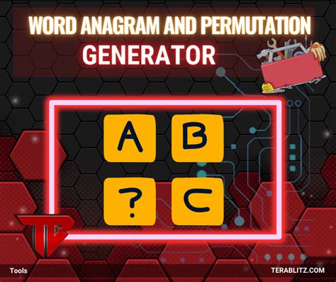 Word Anagram and Permutation Generator | TeraBlitz | Tech News, Cheat ...