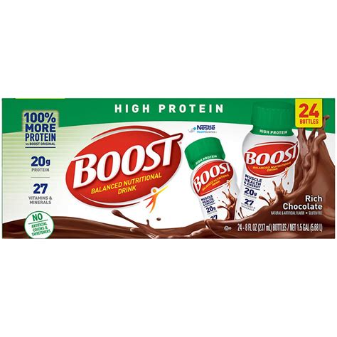 Boost High-Protein Drink, Chocolate, 24 pk./8 oz. - Walmart.com ...