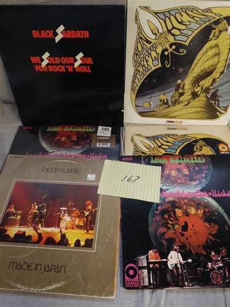 Lot of classic rock and roll vinyl record albums - | Live and Online ...