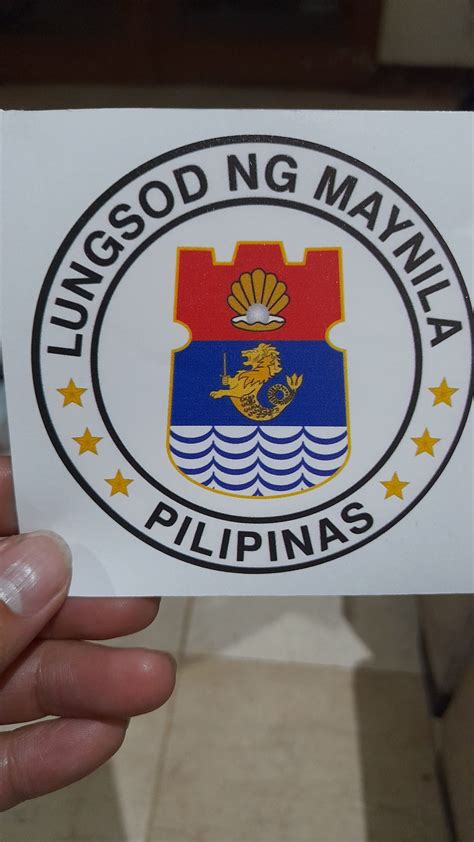 lungsod ng maynila car motorcycle logo sticker | Lazada PH