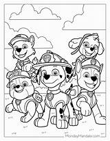 Paw Patrol Characters Coloring Pages sketch template