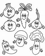 Coloring Pages On Vegetables sketch template