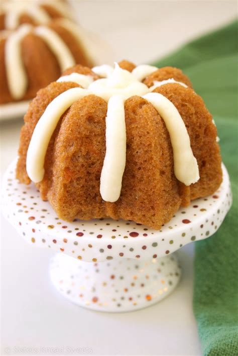 Mini Carrot Bundt Cakes | Sisters Knead Sweets