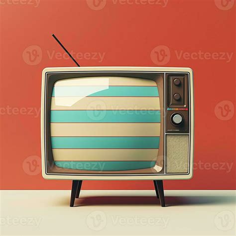 No signal tv illustration. Retro colorful image Generative AI 34391578 Stock Photo at Vecteezy