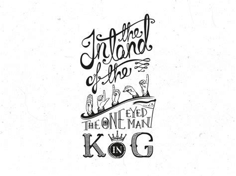 In the land of the blind. by Dale Stiling on Dribbble