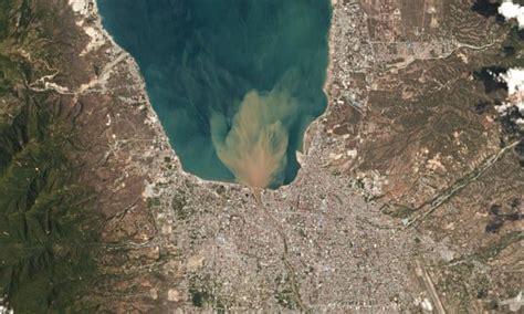 A satellite image shows Palu, Indonesia on 1October Earthquake And ...