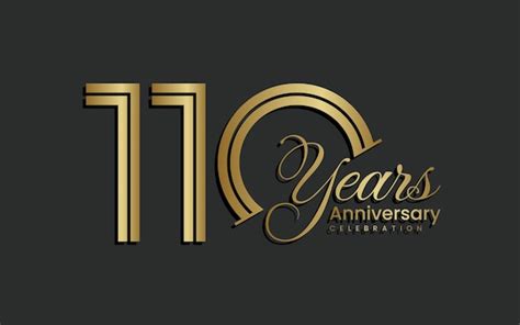 Premium Vector | 110 years anniversary