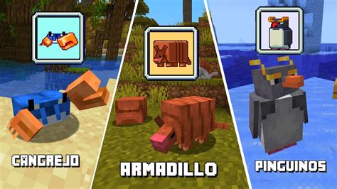 Minecraft 1.21: CANGREJOS, ARMADILLOS Y PINGÜINOS en MINECRAFT 1.21 - YouTube