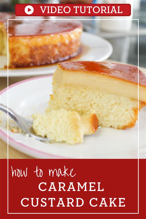 Easy Caramel Custard Cake Recipe in 2021 | Custard cake recipes ...