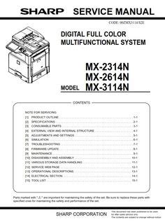 15 Sharp Copier & printer service manuals ideas | repair guide, printer, service