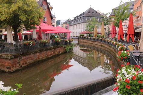 Saarburg Waterfall - Falls in a German Medieval City Center