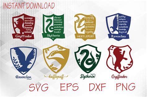 Harry Potter House Crest Svg – Free SVG Art Wiki