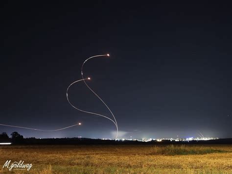 Iron Dome in action. - אבו עלי אקספרס