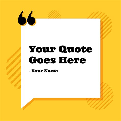 Quote Sayings Banner Template Illustration Yellow Background Design Vector 17459940 Vector Art ...