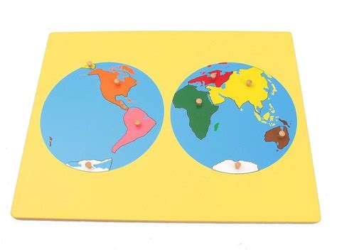 puzzle map of continents • Pakistan Montessori Council