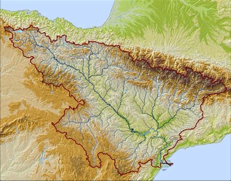 Ebro River Basin and River Network | Download Scientific Diagram