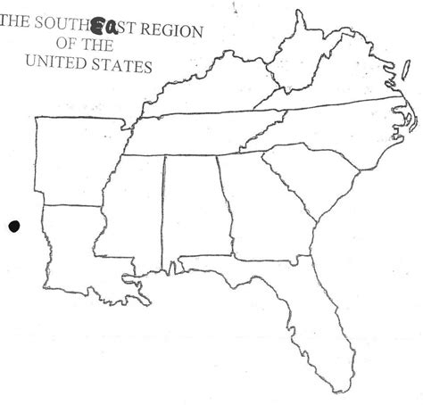 Southeast States Map Printable | Printable Maps