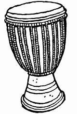 Djembe Coloring Page Pages sketch template