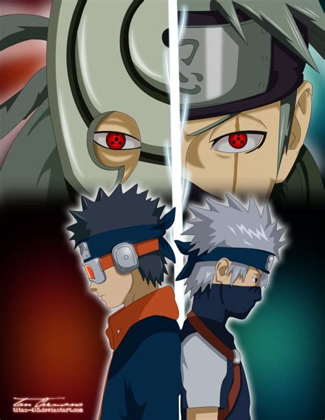 Obito and Kakashi - Same Eyes by titan-415 on DeviantArt | Naruto uzumaki art, Naruto shippuden ...