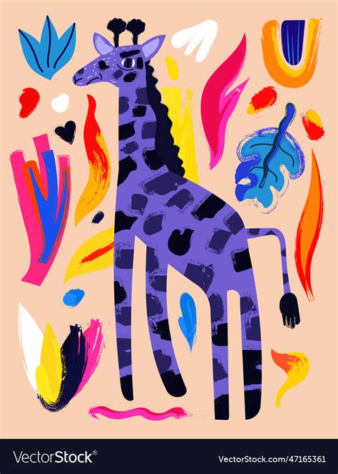 Cute giraffe Royalty Free Vector Image - VectorStock