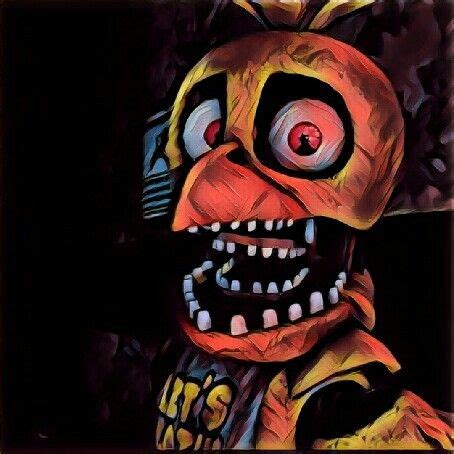 Withered chica portrait | Fnaf dibujos, Fnaf chica, Animatronicos fnaf