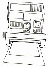 Polaroid Camera Tumblr Sketch Coloring Page sketch template