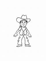 Cowboy coloring pages sketch template