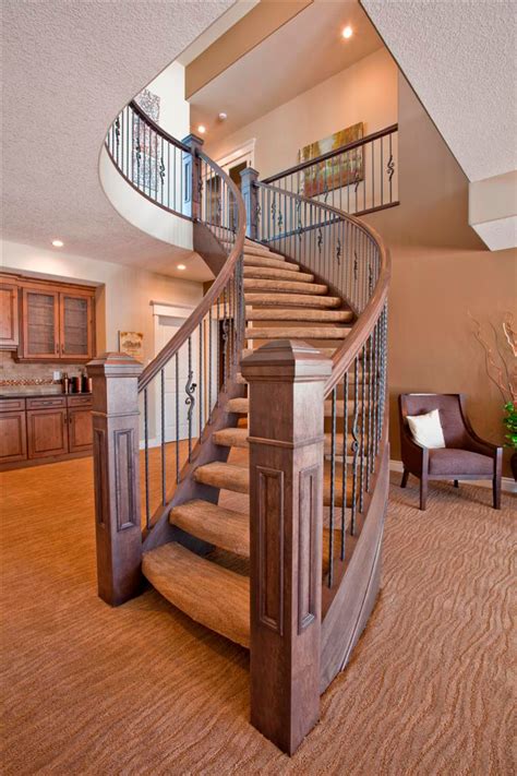 Curved Staircase - Wood and Metal Designs | Artistic Stairs Canada