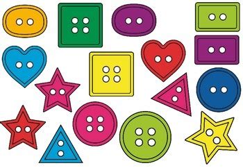 Sorting Button Shapes by Apples and Antics | TPT