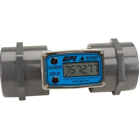 Economical Inline Digital turbine flow meter 2" BSP | Economical PVC Flow Turbines