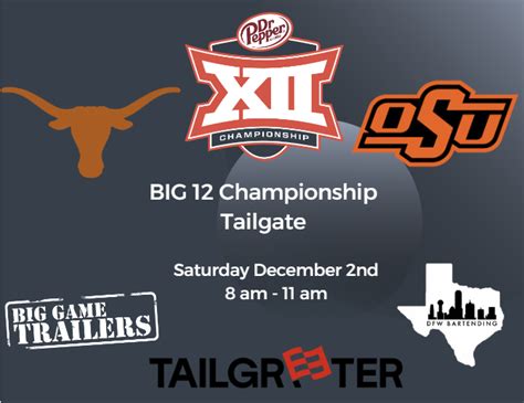 Tailgreeter - 2023 Big 12 Championship Game - Oklahoma State Cowboys Vs ...