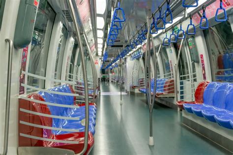 Cabin Interior of MRT Train. the Mass Rapid Transit or MRT is a Rapid Transit System Forming the ...