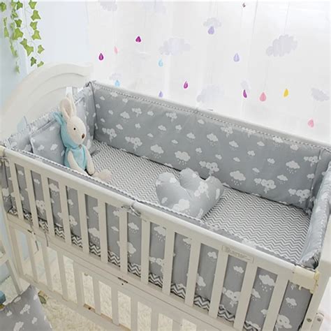 Aliexpress.com : Buy Newborn Crib Bedding Set 5pcs Bed Linen 100% Cotton 5pcs Baby Cot Bedding ...