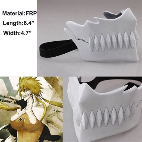 Anime Bleach Arrancar No.3 Tear Halibel Mask Cosplay Costume Hollow ...