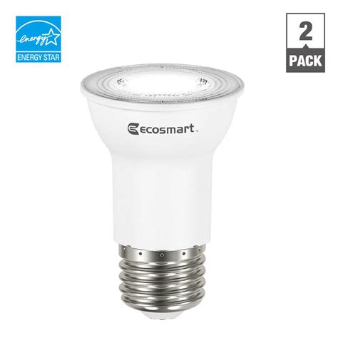 EcoSmart 35W Equivalent Bright White PAR16 Dimmable LED Flood Light Bulb (2-Pack ...