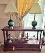 Modern Sofa Table & Table Lamps - Beckort Auctions, LLC