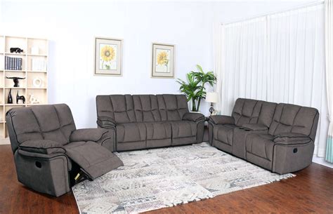 BARCELONA GRAY RECLINING SOFA & LOVESEAT SET (NEW) | Furniture ...