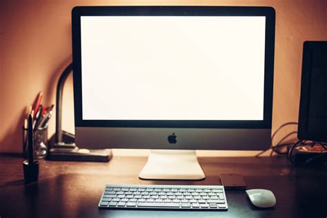 Free Images : desk, screen, apple, technology, workspace, office ...