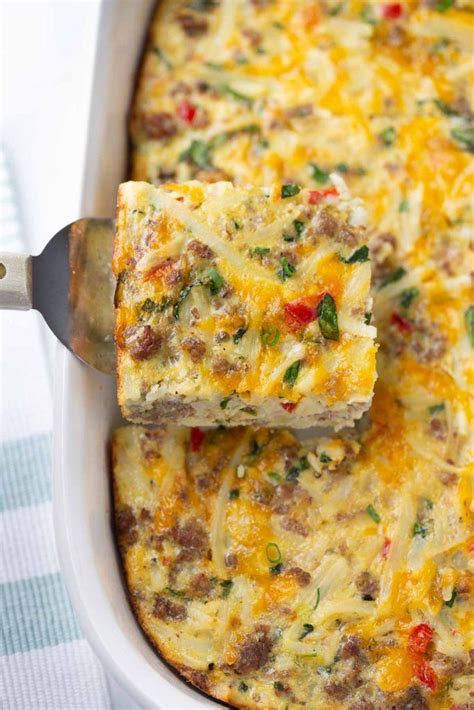 Sausage Hashbrown Breakfast Casserole (Gluten-Free) | Recipe | Breakfast recipes casserole ...