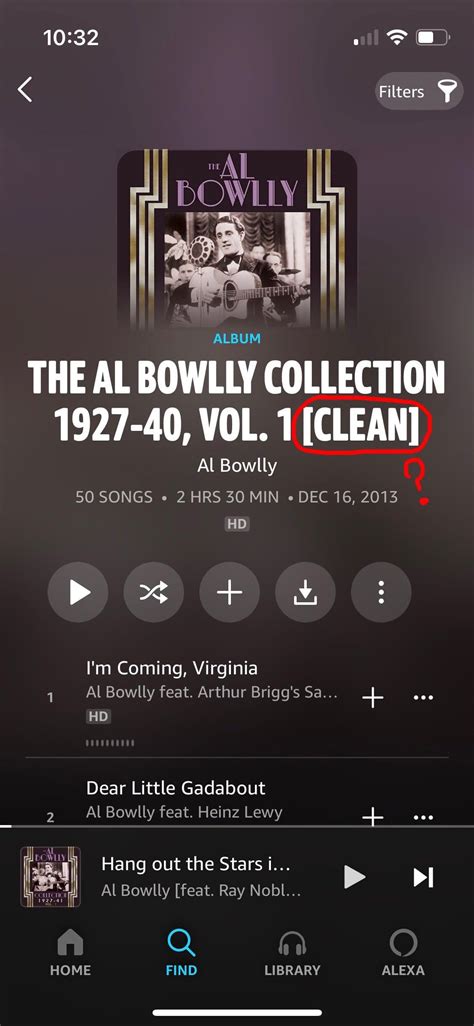 Al Bowlly songs listed as "clean?" If that's true, where are the "explicit" songs? : r/Albowlly