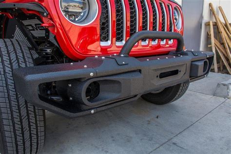 Jeep Wrangler JL & Gladiator JT Modular Front Bumper with Bull Bar — DV8 Offroad