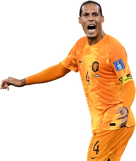 Virgil van Dijk Holland football render - FootyRenders