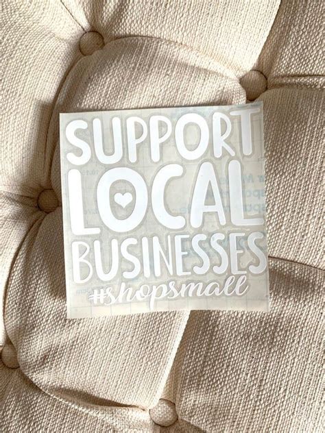 Support Local Businesses Decal Apply Yourself ShopSmall | Etsy in 2020 ...