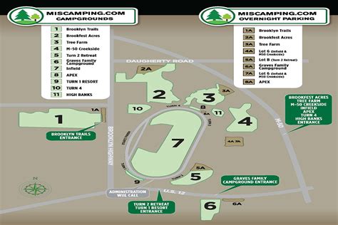 Campground Maps - Michigan International Speedway