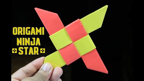 Easy Paper Ninja Star (Shuriken) - Origami Ninja Star - DIY paper ...