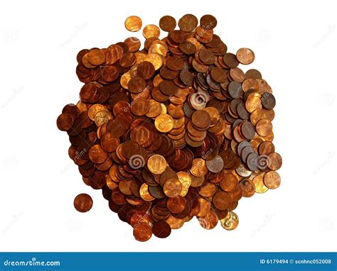 Pile of Pennies stock photo. Image of business, heap, money - 6179494