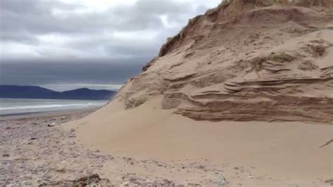 Sand Dune Erosion at Rossbeigh - YouTube