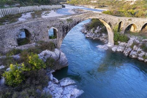 The Old Ottoman Mesi Bridge in Shkoder Stock Image - Image of historical, arched: 152798495