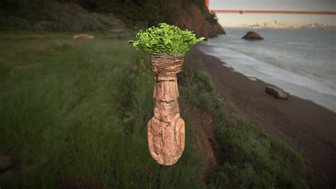 Moai stone florist. - 3D model by artisanaleks [cba25ba] - Sketchfab